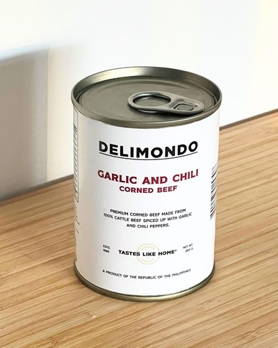Delimondo corned beef garlic - corned,