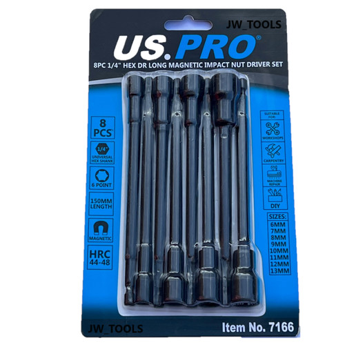 8pc magnetic impact nut driver - 8pc,