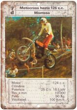 Motocross Hasta 125CC Montesa Vintage Ad Reproduction Metal Sign A371