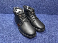 UK SIZE 8 - Goliath SPSR 1268  Black Steel Toe Capped Safety Shoe