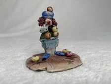 Signed Zampiva Juggler porcelain clown figurine 