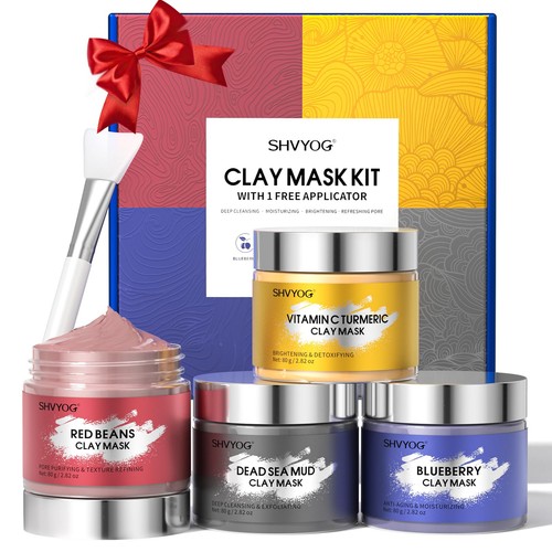 Clay face mask - mask, turmeric