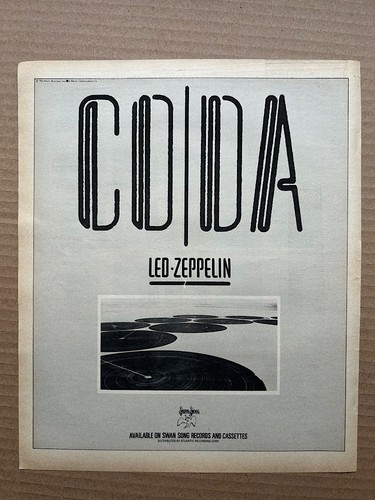 Led zeppelin coda poster - (b),