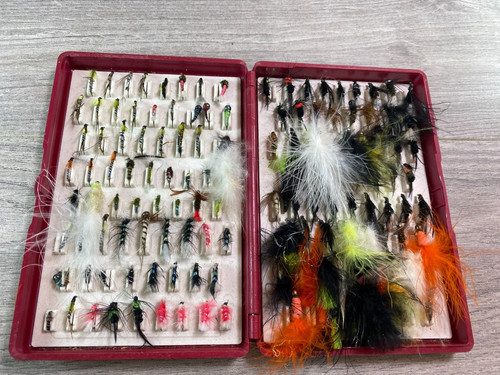 Fox fly box job lot - lot, 120