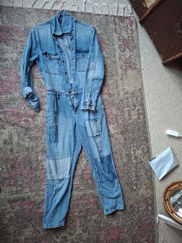 Vintage blue denim boiler - denim,