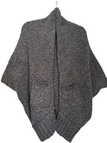 Charcoal grey cape size - size, medium