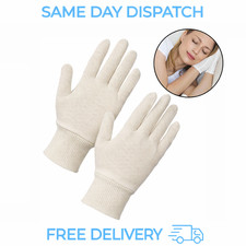 100% White Cotton Gloves for