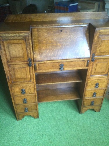 Art deco bureau bookcase - art,