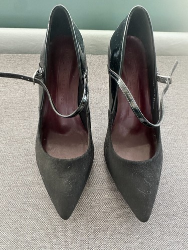 Bnwt black suede - m&s, and