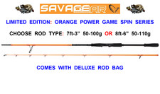 LIMITED EDITION SAVAGE GEAR LTD ORANGE POWER GAME SPIN ROD BASS PIKE PREDATOR