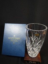 Lovely Rockingham Crystal Cut Glass Vase , Unused  Boxed