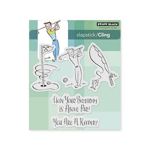 Penny black cling rubber - cling,