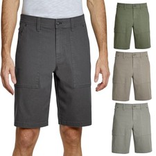 Weatherproof Mens Chino Shorts Knee Bermuda Utility Summer Wear Zip Pocket Pants