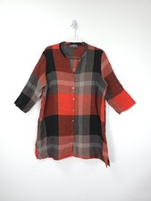 Sahara Shirt Top Large Orange