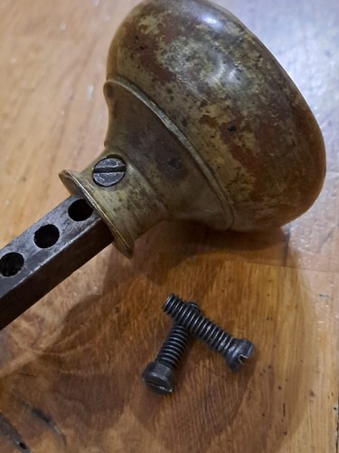 Antique door handle grub - door,