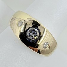 14k Yellow Gold Men's Diamond