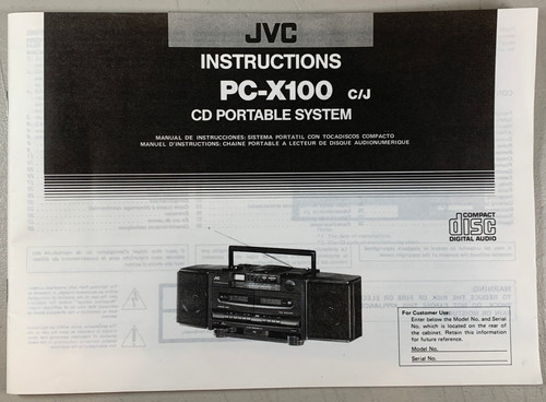 Original jvc x100 cd - original,