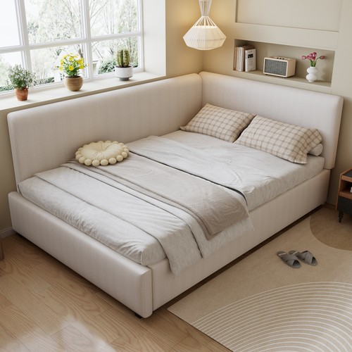 Daybed linen upholstered bed - daybed,
