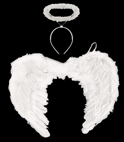 White angel wings halo - wings,