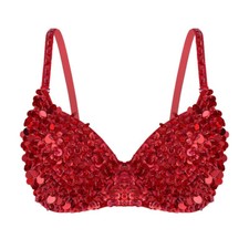  Women's Sequin Bra Sparkle