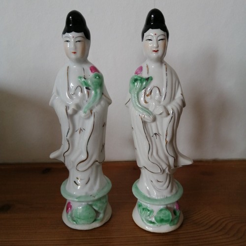 Chinese lady figurines guan - chinese, figurines.
