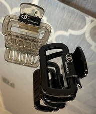 CHANEL Logo 2 Pack Hair Clips