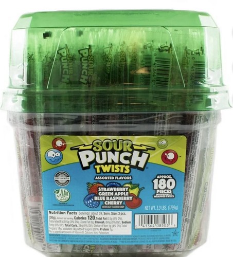 Sour punch twists - sour, twists,