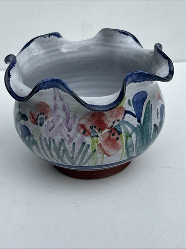 Vintage floral fluted - floral, vase