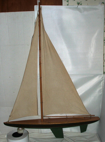 Vintage large wooden yacht - vintage,