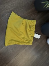 Zara bandeu top in mustard