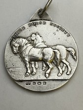 1919 SILVER SHIRE HORSE SOCIETY MEDAL MAPPIN & WEBB - 46 GRAMS