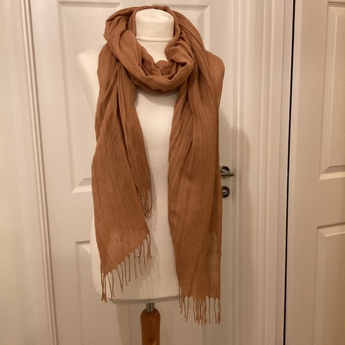 Next italian tan scarf linen - italian,