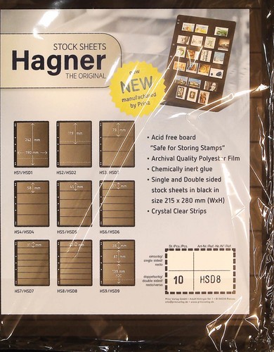 Stamp album stock pages - album, hagner
