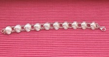 Very Pretty Vintage Sterling Silver Oyster Clam Shell Bracelet