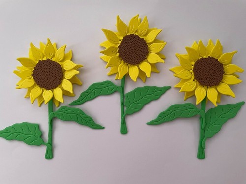 Die cut sunflowers flowers - sunflowers,