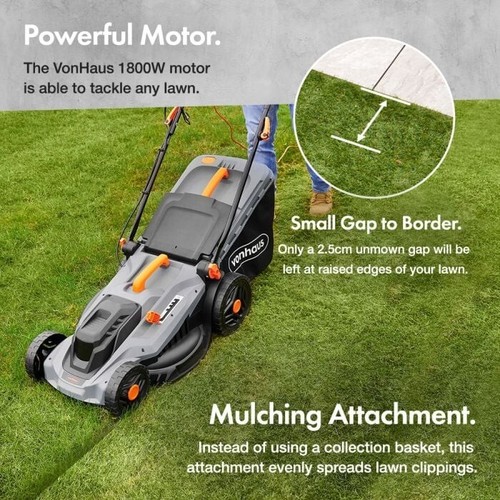 1800w electric corded - electric, lawn