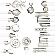 Metal Single Curtain Pole 19