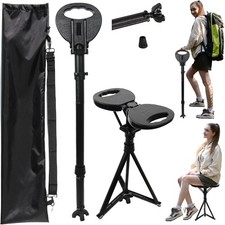 Adjustable Cane with Seat