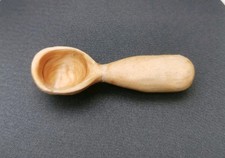 Hand Carved Small Wooden Salt Pepper Sugar Herb Spoon