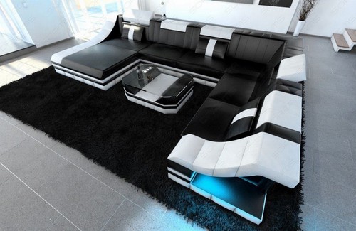 Sofa living area leather - , usb