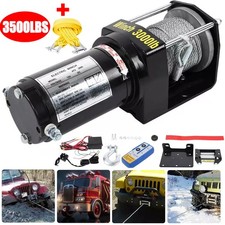 12V 3000lbs Electric Winch Steel Cable Wireless Remote Quad Bike ATV Boat