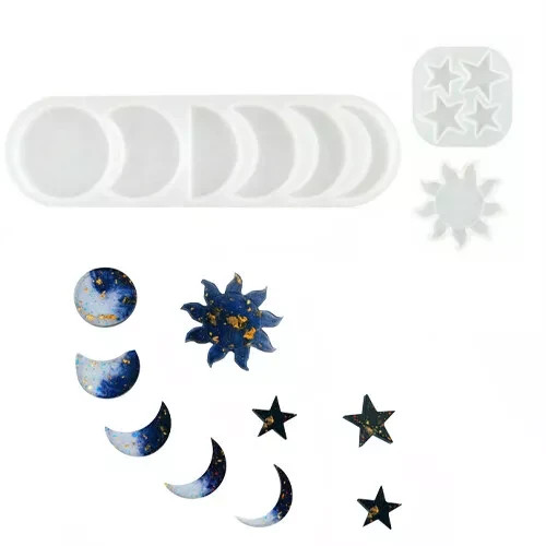 Diy star sun moon epoxy - sun,