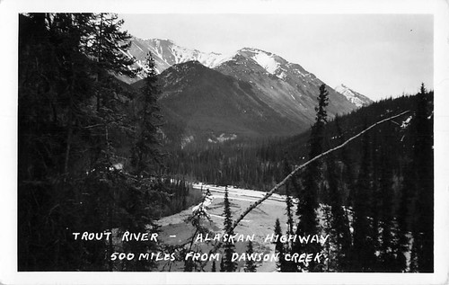 Postcard alaska highway - highway, trout