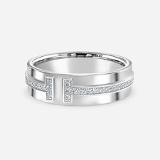 Platinum Band For Men's