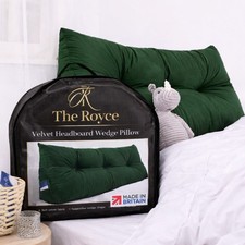 Velvet Headboard Wedge Pillow