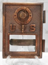 Antique Heavy Brass US Post