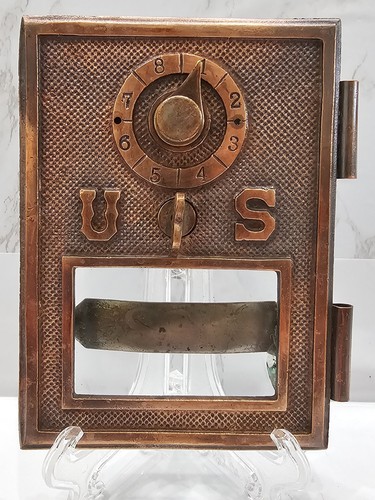 Antique heavy brass post - antique,