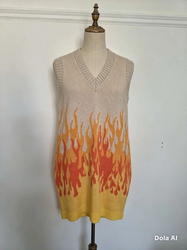 Boxy sweater vest dopamine