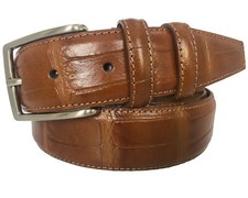 MENS ITALIAN LEATHER BELT TAN
