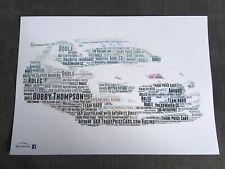 2020 BTCC Bobby Thompson 19 GKR TradePriceCars.com Racing Word Art ~ A4 Poster